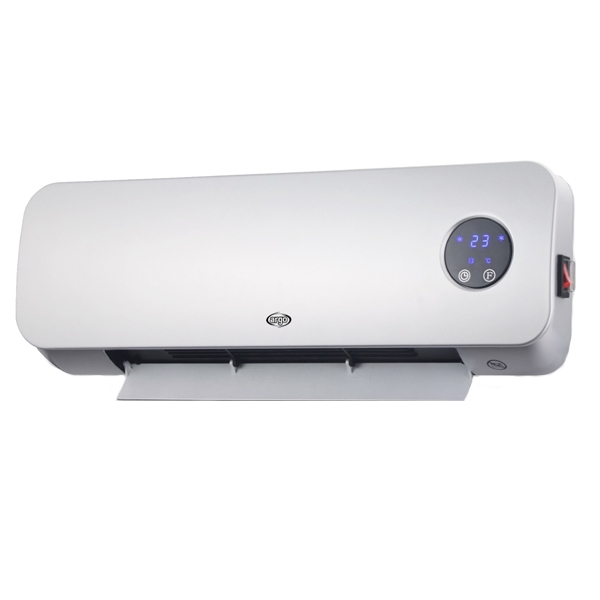2000W, bathroom, wall heater, fan, ceramic, remote, weekly-timer, white, CLOVER, Argoclima