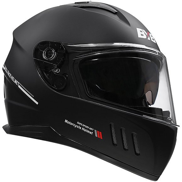 ABS, full face, helmet, HD PC double lens, BT slot, top ventilation, size 58-62 cm