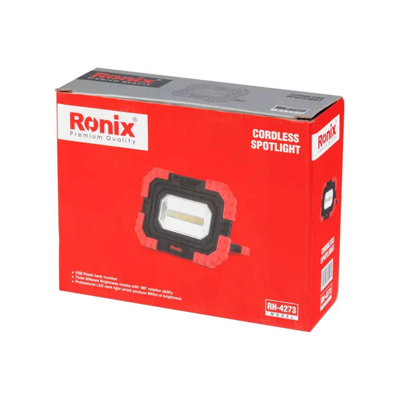 900lm, 3.7v, cordless, spotlight, RONIX RH-4273