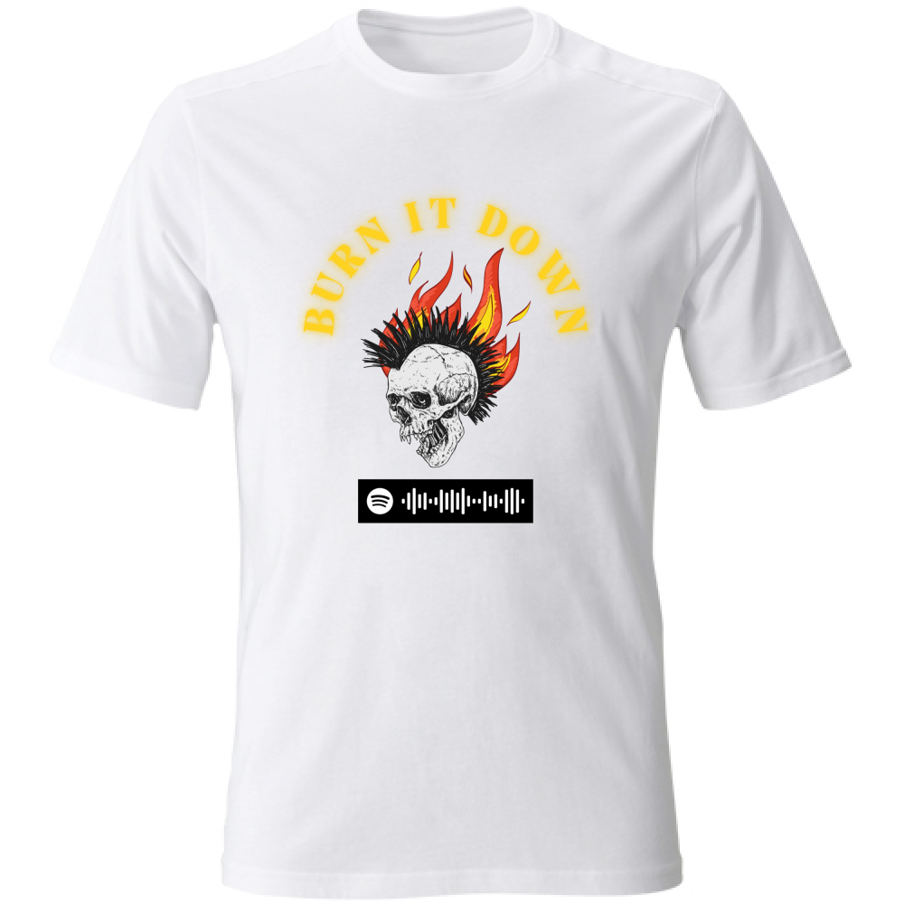 Spotify Code, T-Shirt, Burn it down by Linkin Park