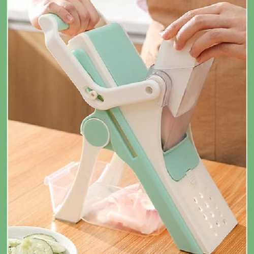 Adjustable, safe, vegetable slicer, adjustable thickness, food chopper