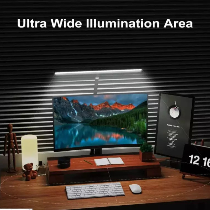 14w, desk lamp, 3 color, 10 brightness level, remote control, Guukin