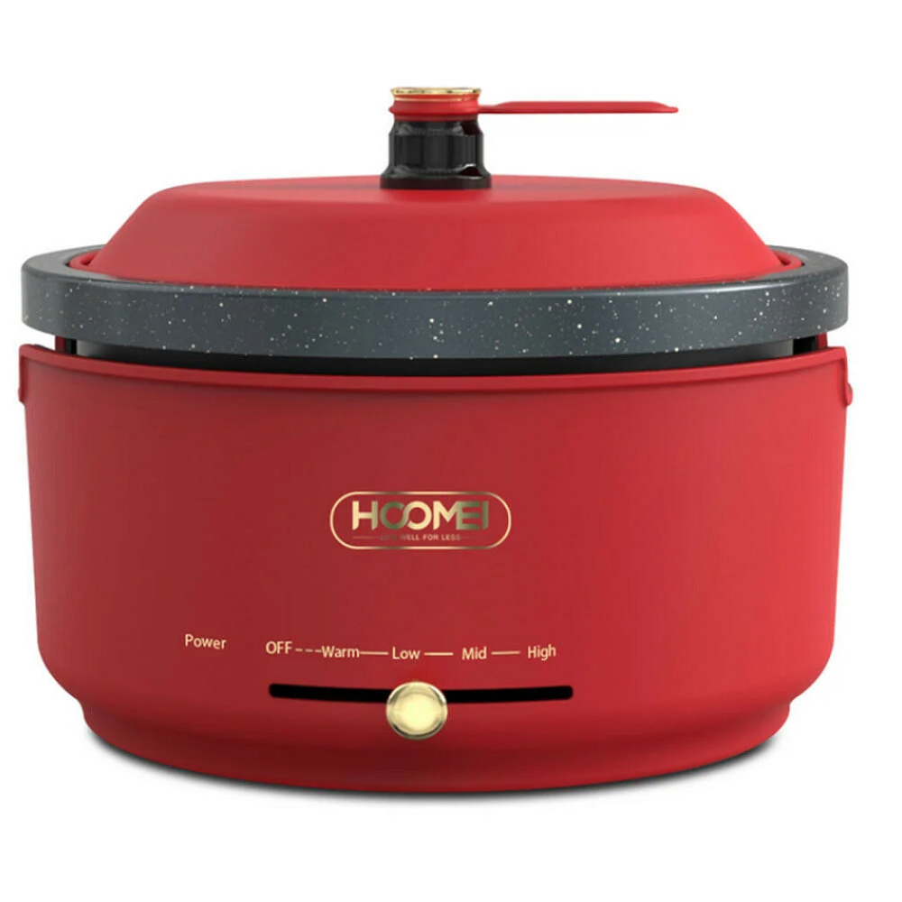 5LT, slow cooker, 1300W, multifunctional, electric pot, steamer, Hoomei HM-5348