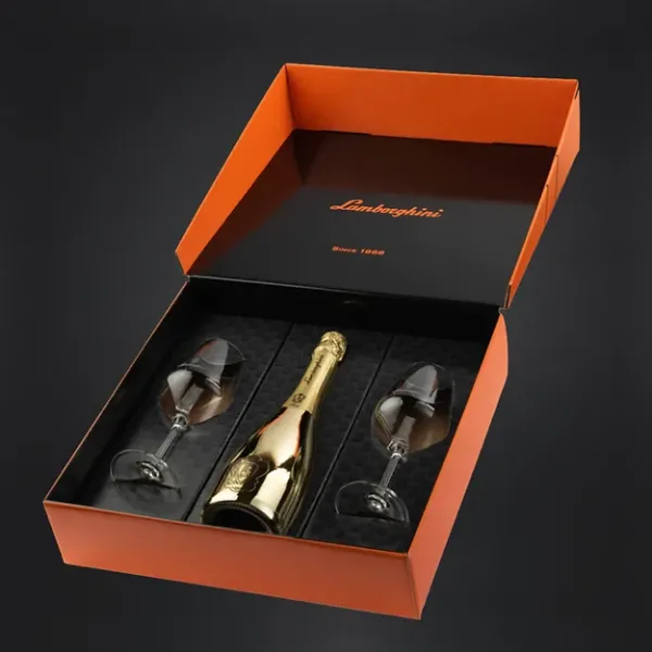 Brut Gold with Gift Set, Lamborghini Wines 