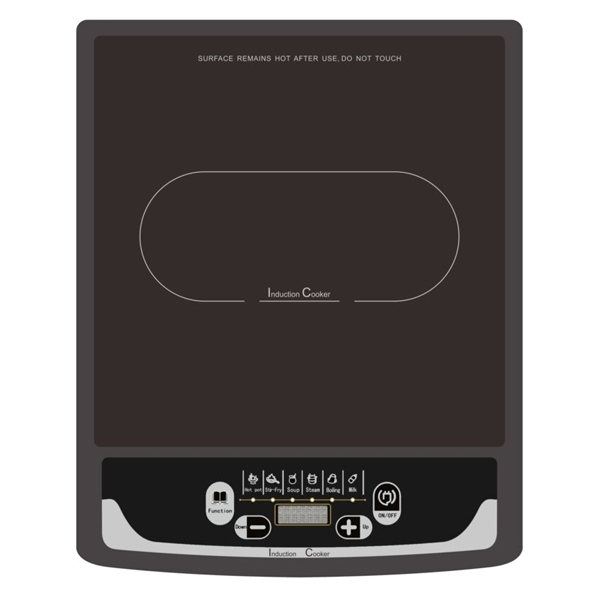 2000W, induction stove, single hob, LED display, black, ELECTRA EH-0520IC 