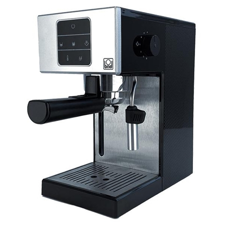 1000W, coffee machine, capuccino, espresso, 20bar, 1.6L-water, sensor-control, silver/black, Briel AS03-PRETA